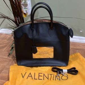 Valentino black satchel